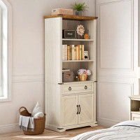 Latitude Run® Genivra Storage Bookcase with Doors & Drawers