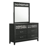 Darby Home Co Abbegail 6 Drawer 58.07" W Solid Wood Double Dresser with Mirror