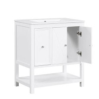 Winston Porter 30" Bathroom Vanity with Two Doors and One Drawer