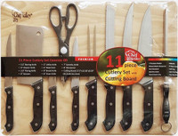 Chef Valley 11-Piece Cutlery Set With Cutting Board