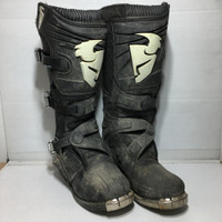 Thor Motocross Boots - Size 8 - Pre-Owned - L38BRZ
