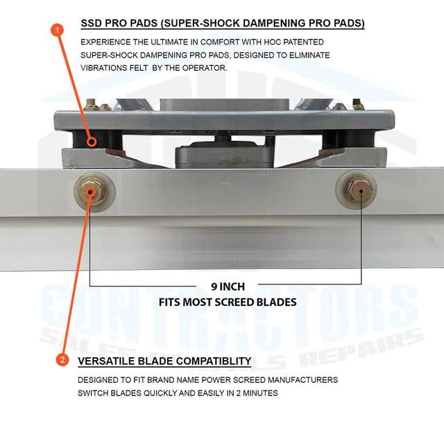 HOC SF1 - SCREED BLADES (AVAILABLE OPTIONS 1, 2, 3 BLADES) + FREE SHIPPING in Power Tools - Image 2