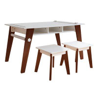 Wildkin  Kids 3 Piece Arts and Crafts Table and Stool Set