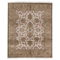 Bokara Rug Co., Inc. One-of-a-Kind Hand-Knotted 8' X 9'11" Wool Area Rug in Brown/Beige