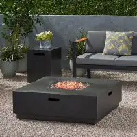 Ebern Designs Dorset Iron Propane Fire Pit Table