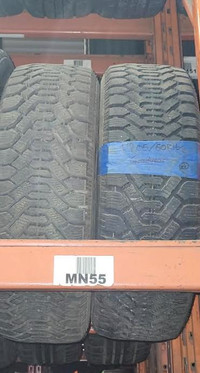 USED PAIR OF WINTER GOODYEAR 205/50R16 95% TREAD WITH INSTALL