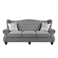 Canora Grey Janik 86" Rolled Arm Sofa