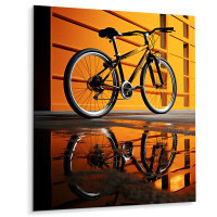 Ebern Designs Bicycle Bicycle Reflections II - Bicycle Metal Wall Decor