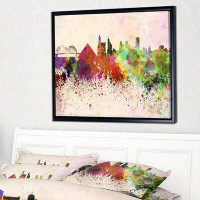 Made in Canada - East Urban Home 'Memphis Skyline' Framed Painting on Canvas