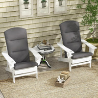 Adirondack Chair Cushion Set 149 x 52 x 5 cm Grey