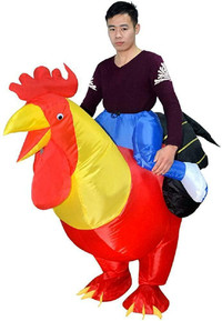 NEW INFLATABLE ROOSTER RIDING COSTUME FZ1609