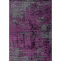 Lofy Bistrica Grey Abstract Cotton Machine Made Area Rug