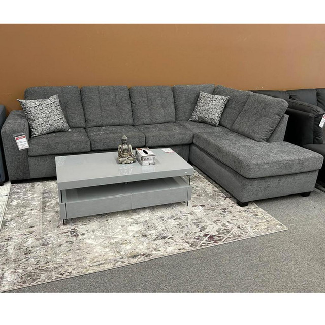 Grey Sectional Couch! Solidwood Furniture on Sale!! in Couches & Futons in Ontario