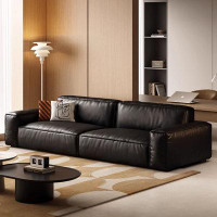 Lilac Garden Tools 110.24" Genuine Leather Modular Sofa cushion couch