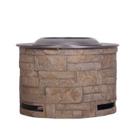 Loon Peak Nampreet 15'' H x 20.5'' W Magnesium Oxide Wood Burning Outdoor Fire Pit