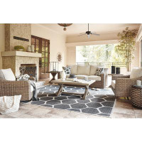 Beachcrest Home Beachcroft Outdoor Sofa With 2 Lounge Chairs, Coffee Table And End Table