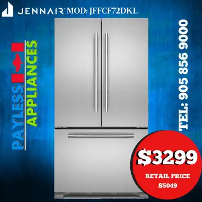Jenn Air JFFCF72DKL 36 French Door Refrigerator 21.9 cu. ft. Capacity Stainless Steel color