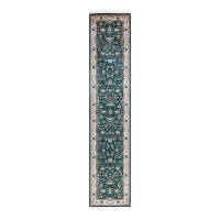 The Twillery Co. Hayner One-of-a-Kind Hand-Knotted Area Rug - Ivory/Emerald, 2'6" x 12'7"