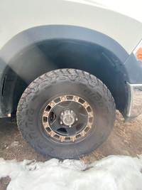 265/70R17 Set of 4 rims and tires that  came off from a 2009 Dodge ram.