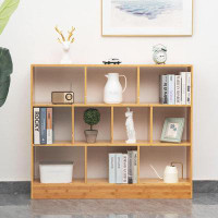Latitude Run® 47.24” Bamboo Bookshelf, 3 Tier