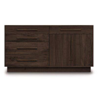 Copeland Furniture Moduluxe 5 Drawer 66.125" W Solid Wood Combo Dresser