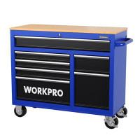 WORKPRO 42-Inch 7-Drawers Rolling Tool Chest, Equipped with Casters, Handle, 1000 lbs Load Capacity