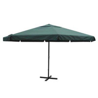 Alcott Hill Outdoor Umbrella Parasol with Crank Patio Sunshade Sun Shelter Aluminum