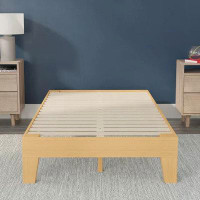 Latitude Run® Latitude Run® Evelyn Collection Wood Platform Bed Frame, Natural, Twin