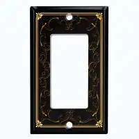 WorldAcc Victorian Vintage 1-Gang Toggle Light Switch Wall Plate
