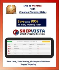 Cheapest Shipping Rates for packages to Montreal