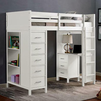 FOA - Twin Loft Bed - The Most Efficient Twin Loft Bed Even Designed