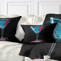 Made in Canada - East Urban Home Cocktail Margarita with Berries Lumbar Pillow