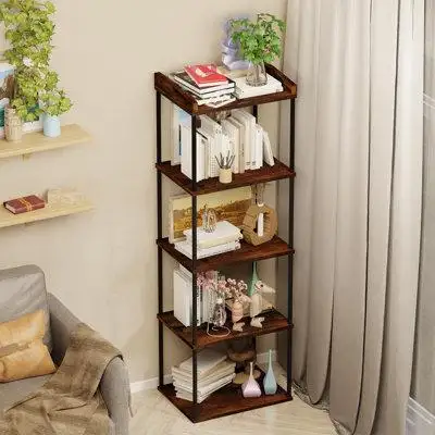 The high of each shelf is 14.76 inches and it can bear 44lbs so you can store books figurines and ac...