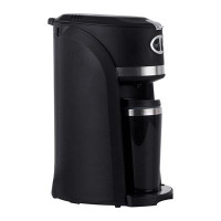 Premium Levella Premium 2-in-1 Grind and Brew 3-cup On-the-go Coffee Maker with Travel Mug