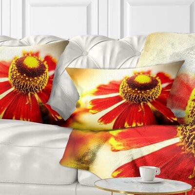 East Urban Home Flower Beautiful on Background Lumbar Pillow in Home Décor & Accents