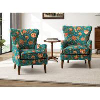 Lark Manor Alayzhia Upholstered Armchair with Wingback Design