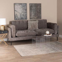 Wholesale Interiors Baxton Studio Holton Modern Grey Fabric Sofa