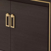 RARLON Solid wood TV cabinet Light luxury classical storage TV cabinet