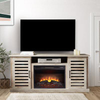 Latitude Run® TV Stand for TVs up to 65’’ with 23’’ Electric Fireplace Heater Included