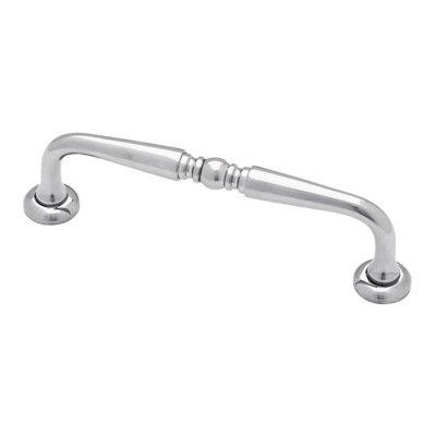 D. Lawless Hardware (100-Pack) 4" Elegant Turned Pull Polished Solid Brass in Hardware, Nails & Screws