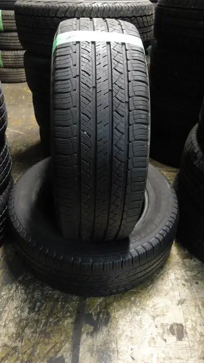 245 60 18 2 Michelin Premier LTX Used A/S Tires With 75% Tread Left