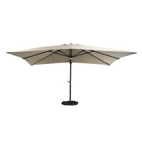 Arlmont & Co. Myleigh-Brooke 13' x 10' Rectangular Lighted Cantilever Umbrella