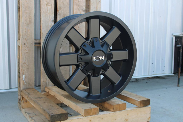 18x9 Ion 141 Satin Black Or Black And Milled Wheels 6x135 / 6x139.7 / 8x180 in Tires & Rims in Alberta - Image 2