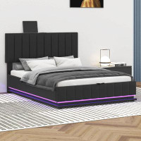 Brayden Studio Charlonda Modern Platform Bed with Sockets and USB Ports