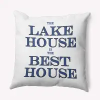 Trinx Lake House Best House Polyester Decorative Pillow Square