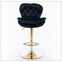 House of Hampton Swivel Bar Stools Set Of 2, Velvet Counter Height Adjustable Barstools, Dining Bar Chairs Upholstered M