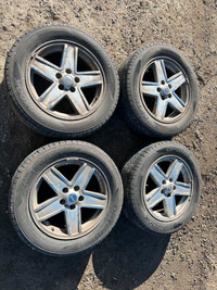 215/60R17 set of 4 Rims & summer Tires that came off a 2010 Jeep Patriot.