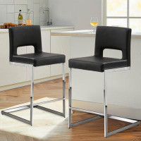 Ivy Bronx 26” Upholstered Counter Height Bar Stool