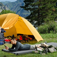 Camping Mat 74.8" L x 29.9" W x 2.8" H Grey