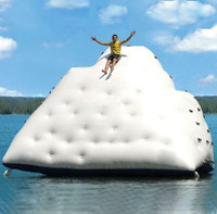 NEW 16 FT GIANT INFLATABLE ICEBERG CLIMBING & SLIDE IFICB